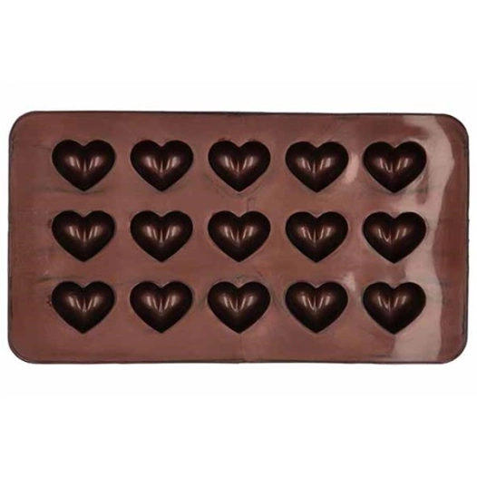 4 chocolaterie set de 2 moule a chocolat hearts - birkmann