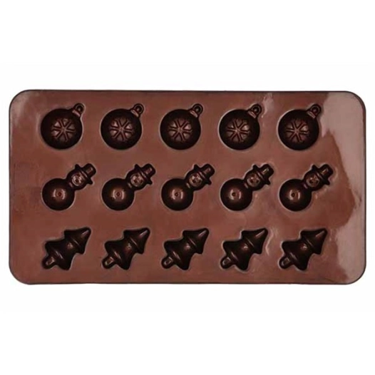 4 chocolaterie set de 2 moule a chocolat xmas - birkmann