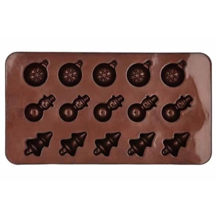 4 chocolaterie set de 2 moule a chocolat xmas - birkmann