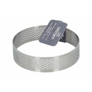 4 cercle de patisserie perforé 8 x h.2 cm - birkmann