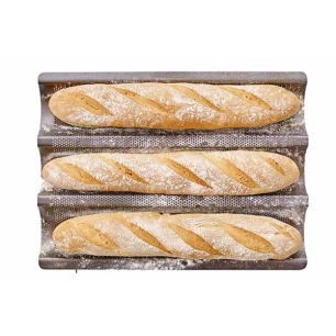 4 easy baking plaque de cuisson 3 baguettes - birkmann