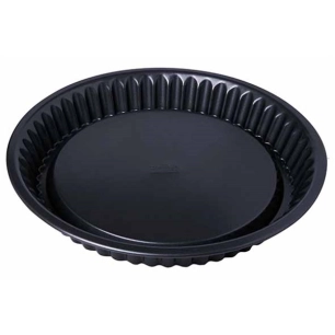 premium baking moule tarte flan 30 x h.4,5cm - birkmann