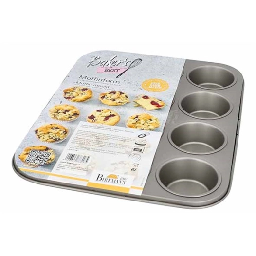 4 bakers best moule 12 muffins 35,5 x 27,2 x 3 cm - birkmann