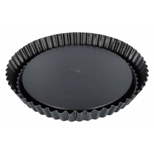 4 home baking moule à tarte flan 28 cm - birkmann