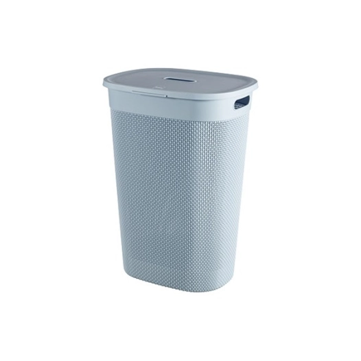 8 coffre à linge 55 l. 44 x 35 x h61 cm bleu claire - filo - curver