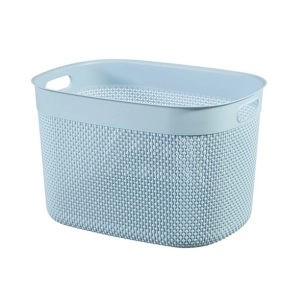 panier à linge xl 44 x 33 x h27 cm bleu claire - filo - curver