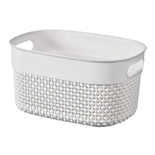 panier à linge xs 23.5 x 17.5 x h12 cm blanc - filo - curver
