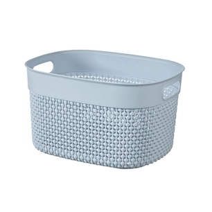 panier à linge xs 23.5 x 17.5 x h12 cm bleu claire - filo - curver