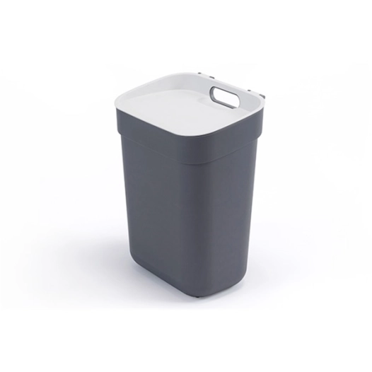 poubelle 10 l 25 x 19 x h33 cm gris foncé - ready to collect - curver