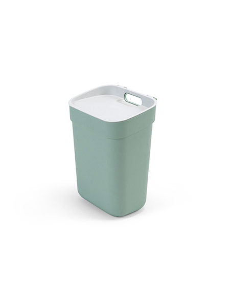 poubelle 10 l 25 x 19 x h33 cm vert - ready to collect - curver