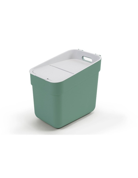 poubelle 20 l 37 x 25 x h33 cm vert - ready to collect - curver