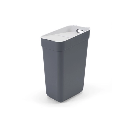 poubelle 30 l 37 x 25 x h55 cm gris foncé - ready to collect - curver