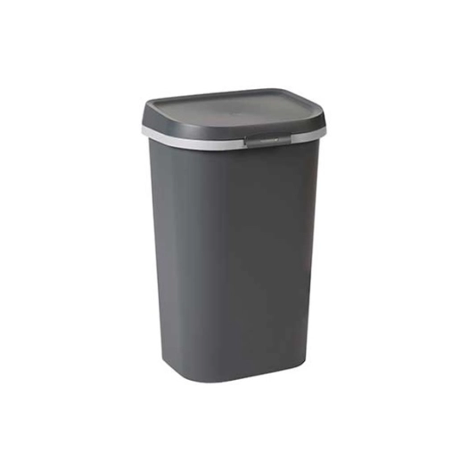 poubelle plat 50 l. 39.9 x 31.7 x h62.4 cm anthracite - mistral - curver
