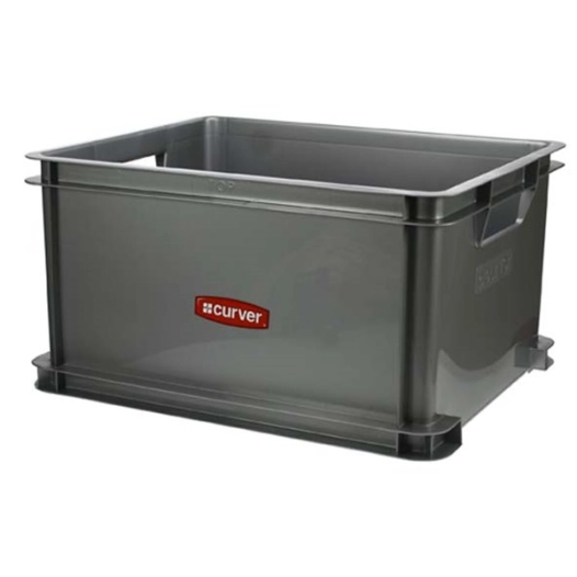 bac de rangement taille xl 60 l 53 x 43 x h28 cm argent - unibox - curver