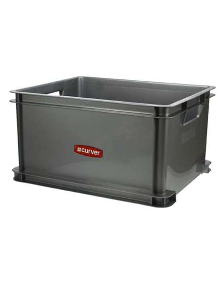 bac de rangement taille xl 60 l 53 x 43 x h28 cm argent - unibox - curver