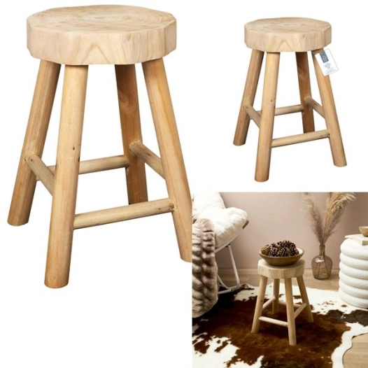 tabouret bois harald m2 - home deco factory
