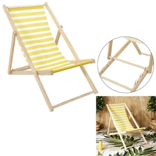 chilienne bois rayures jaunes m2 - home deco factory