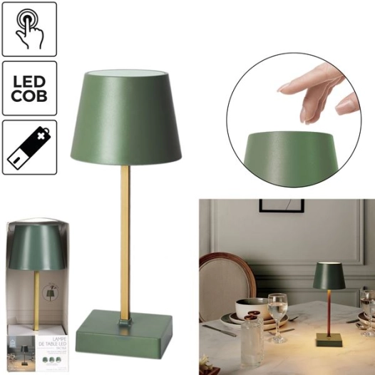 lampe led de table tactile m12 - home deco factory
