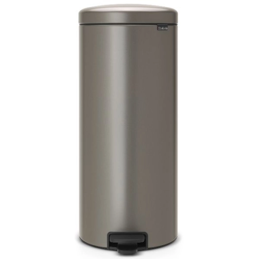 poubelle à pédale 30 l platinium - new icon - brabantia