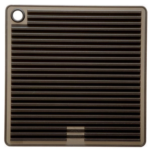 manique carrée en silicone noir fumé - mastrad