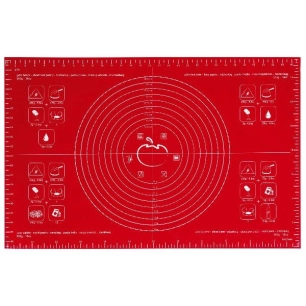 grande feuille à pâtisserie 60 x 40 cm rouge - mastrad