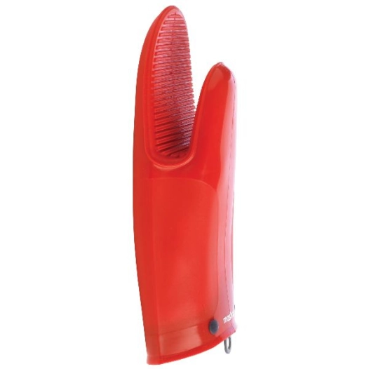 gant de cuisine silicone & coton rouge - mastrad