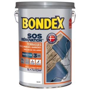 sos rénovateur terrasse 5l blanc - bondex