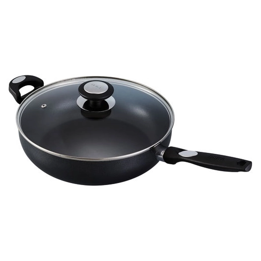 sauteuse 28 cm avec couvercle + contrepoignée - pro induc - beka