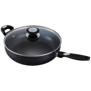 sauteuse 28 cm avec couvercle + contrepoignée - pro induc - beka