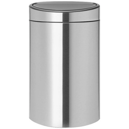 poubelle tri sélectif 23 l + 10 l matt steel - touch bin - brabantia