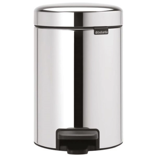 poubelle à pédale 3 l brillant steel - new icon - brabantia
