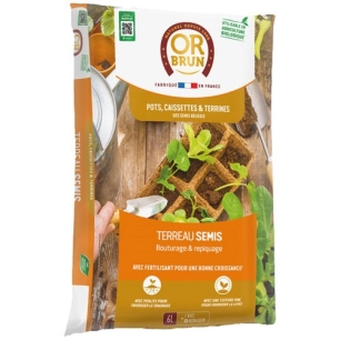 terreau semis uab 6 l / nc - or brun