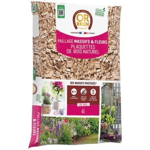 copeaux naturels de bois clair uab 6 l / nc - or brun