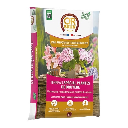 terre dite de bruyère uab 6 l / nc - or brun