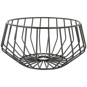 corbeille à fruits 27 cm noire - wire - point virgule