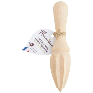 presse-citron 16 cm en bois de hêtre - mirontaine