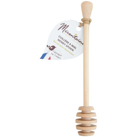 cuillère à miel 17 cm en bois de hêtre - mirontaine