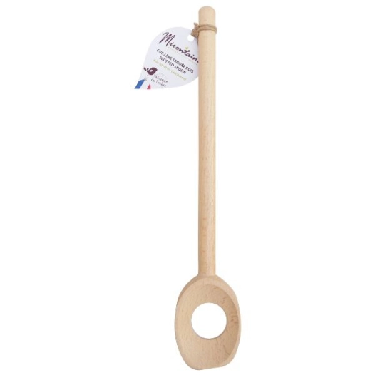 cuillère à mélanger 30 cm en bois de hêtre - mirontaine