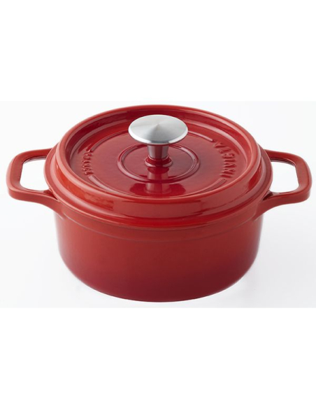 cocotte en fonte ronde 26 cm rubis - invicta