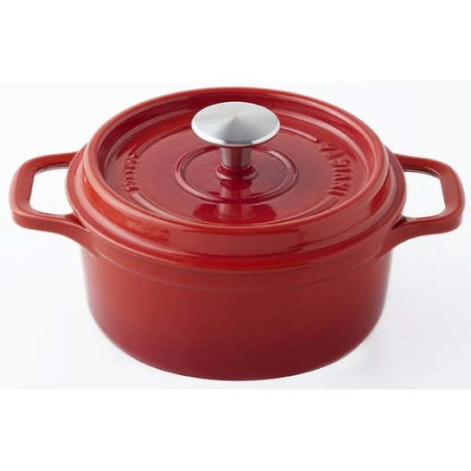 cocotte en fonte ronde 18 cm rubis - invicta