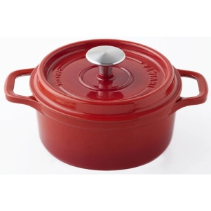 cocotte en fonte ronde 18 cm rubis - invicta