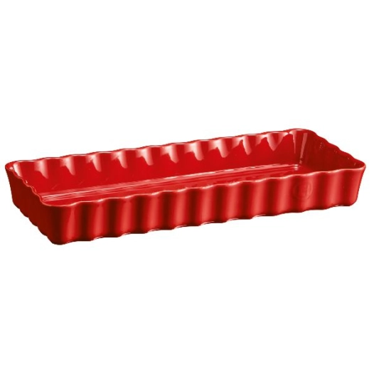 tourtière rectangle longue 15 x 36 cm grand cru - douceur - la patisserie - emile henry
