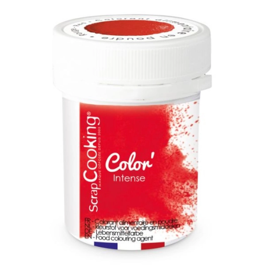 colorant alimentaire en poudre rouge 5 g - scrapcooking