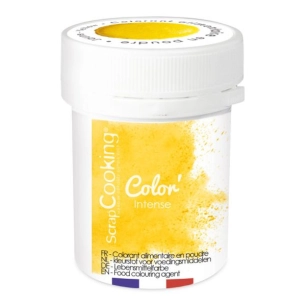 colorant alimentaire en poudre jaune 5 g - scrapcooking
