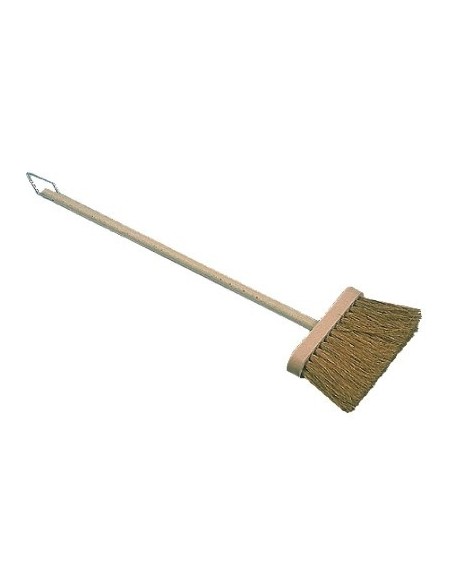 Balai d'âtre Coco 44cm Fibres de coco naturelles, manche bois - Brosserie Marchand