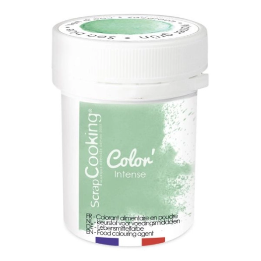 colorant alimentaire en poudre vert d'eau 5 g - scrapcooking