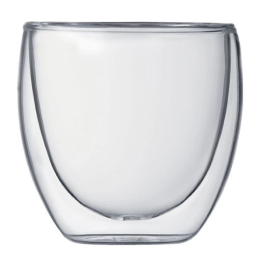 lot de 2 verres double paroi 8 cl - pavina - bodum