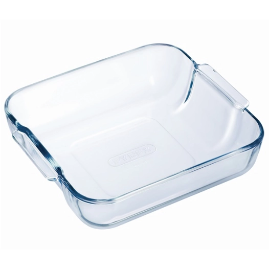 plat à four carré 25 x 21 cm - cook & enjoy - pyrex