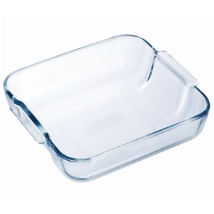plat à four carré 25 x 21 cm - cook & enjoy - pyrex