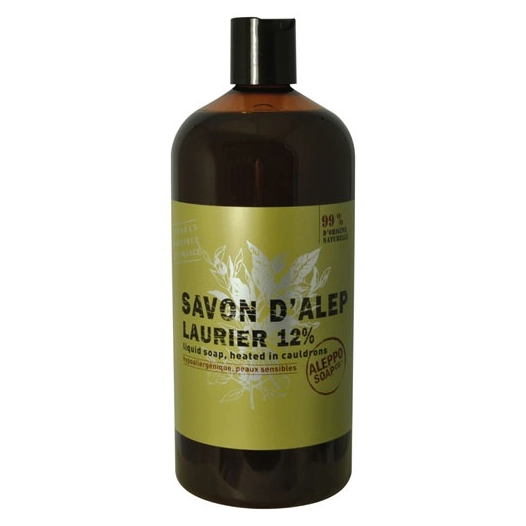 savon liquide d'alep 12% laurier 1 l - aleppo soap